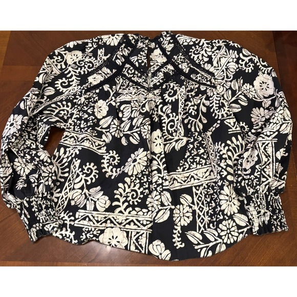 Tuckernuck LOVE THE LABEL Amaya Print Brighton Top Size M - Picture 3 of 6